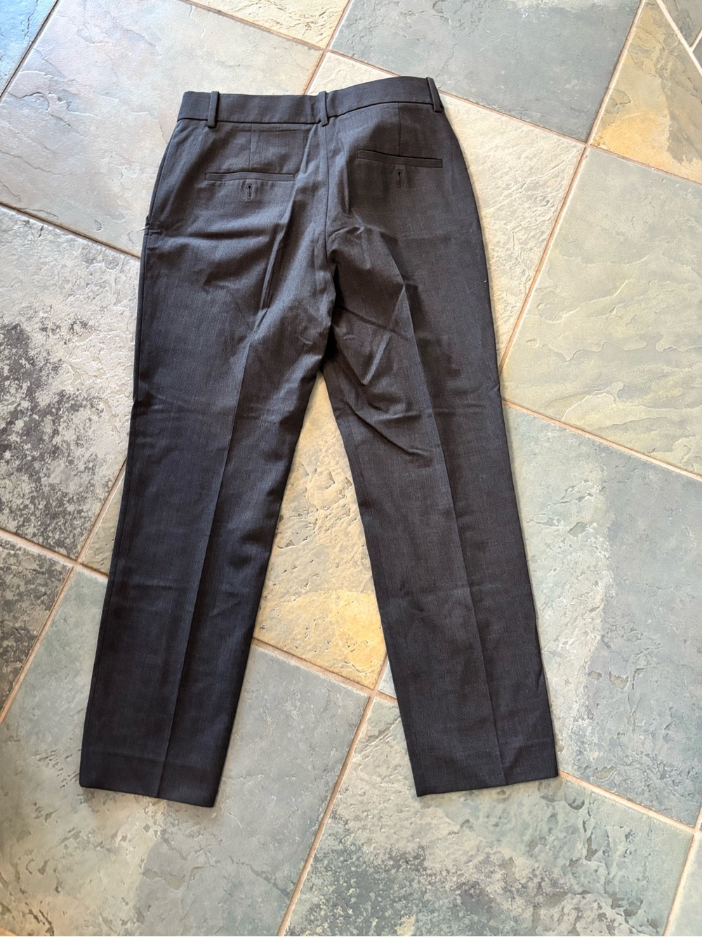 Theory Dark Grey Suit Pants in Dark Charcoal Gray - Picture 3 of 3